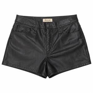 Madewell Black Faux Leather Shorts. Mid to high waist. Women 30